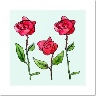 roses Posters and Art